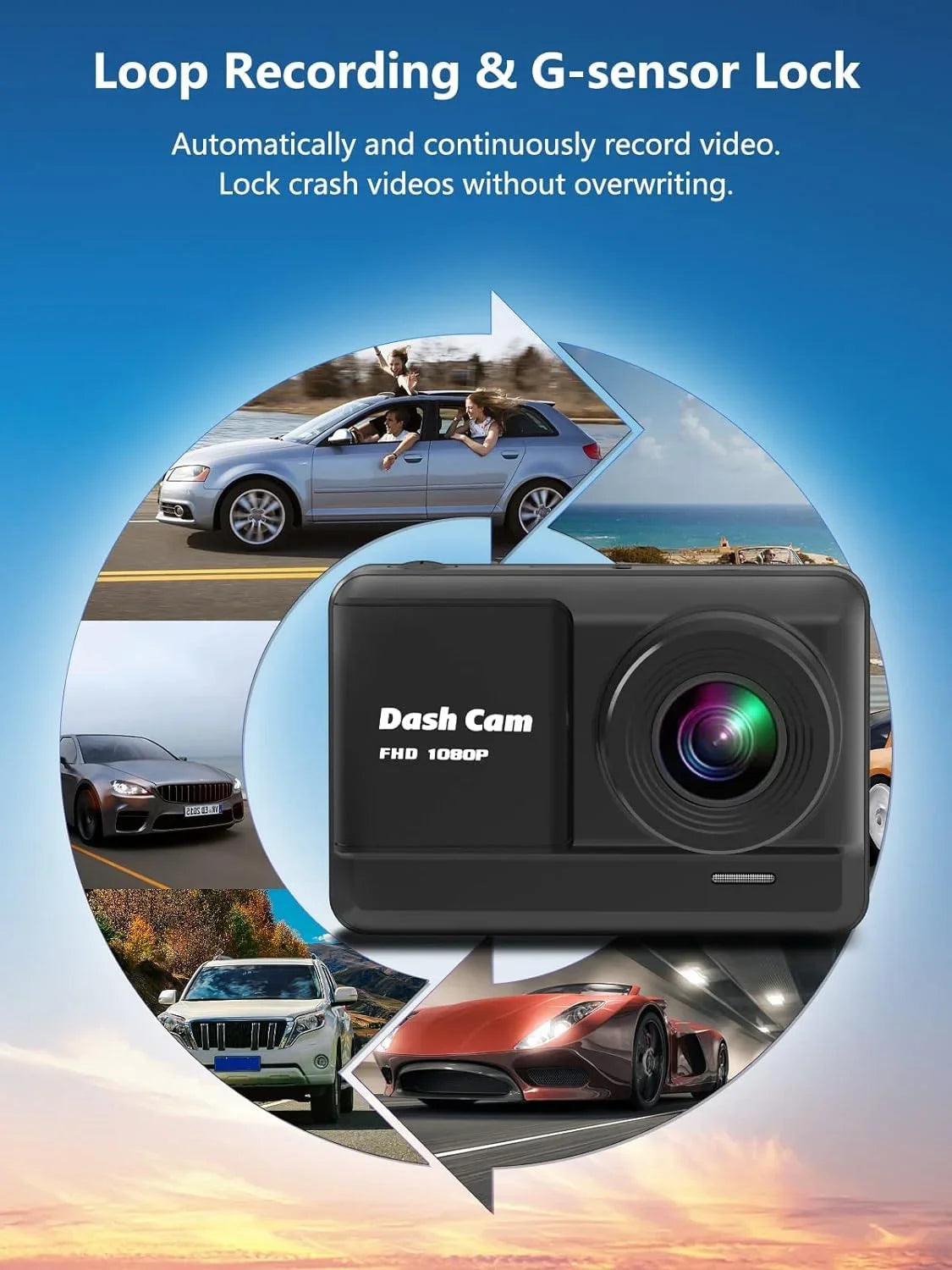and Ways, Parking Full with Cam Lock, SD inch Mini Loop Dash Rear, Accident Card, Vision, Cam 2 Night Screen, Car,Motorcyle,Balls HD 32GB IPS 1080P WDR, Monitor Recording, Mounting Dash 2.45 Front