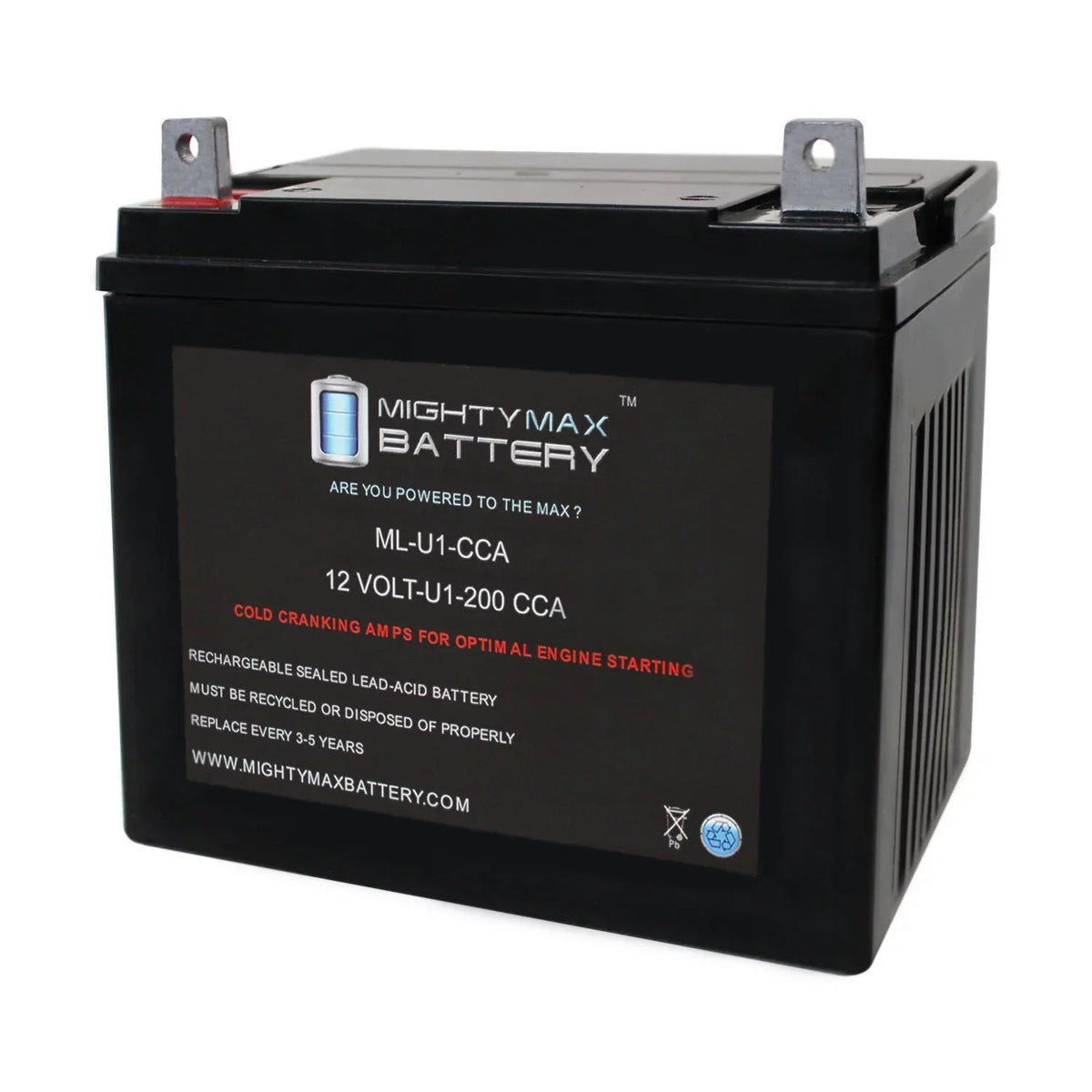 0Turn Textron 200CCA for Mower 12V Battery ML-U1 Lawn Bobcat ZT-125