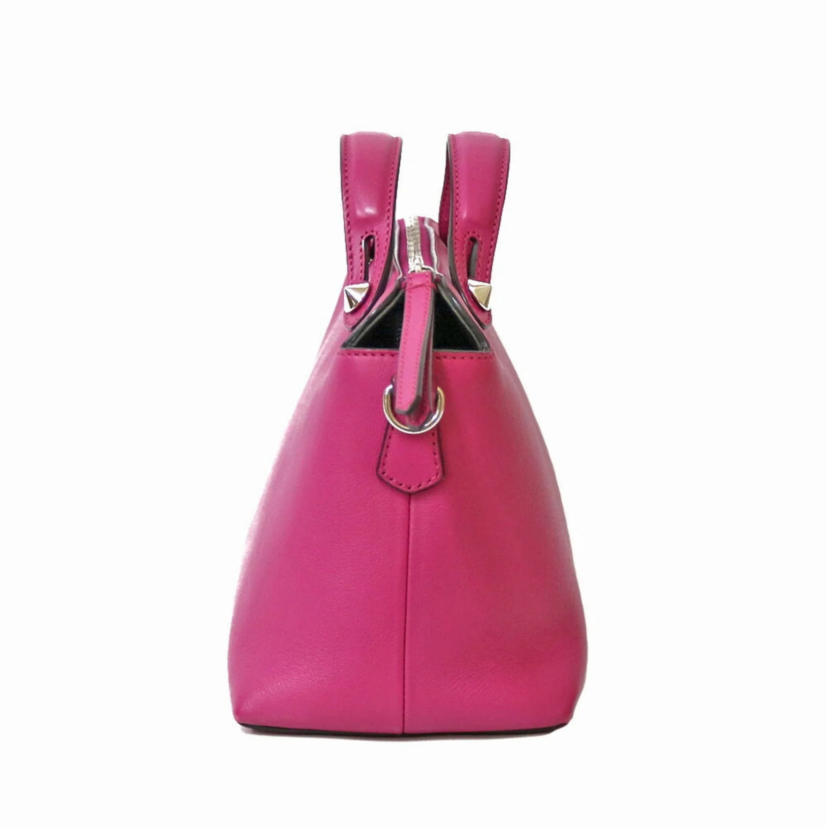 (Fair) Visaway Women's Pink Leather Pre-Owned Shoulder Fendi Bag FENDI