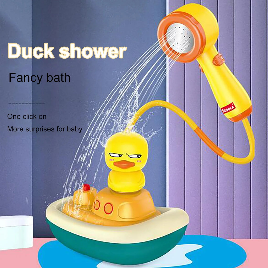 Revolving Ducks Kinds Water TOys, YHAIOGS Electric Shower of 3 Spray TOys, Ship Baby