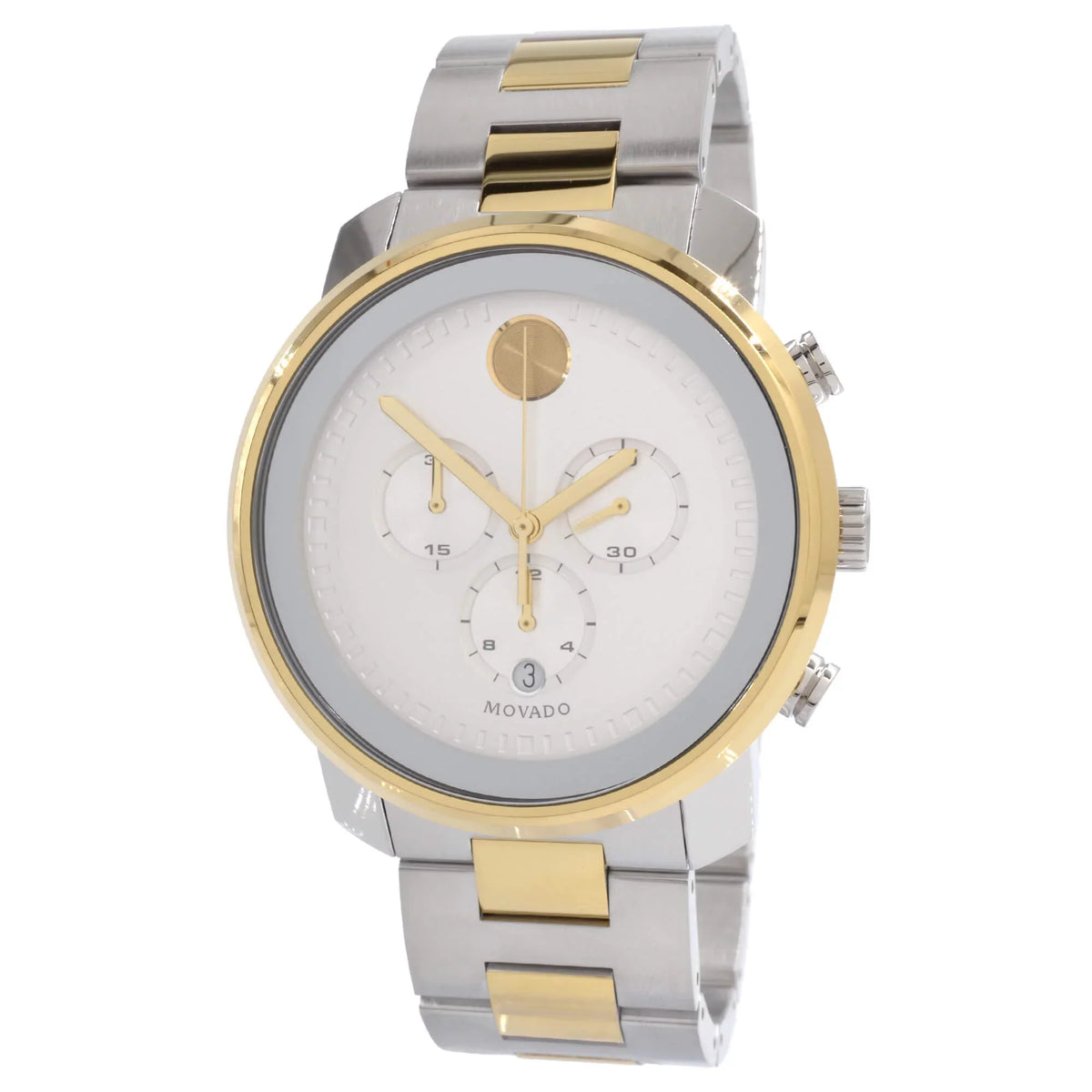 Bold Dial Chronograph Movado 3600432 Silver Men's Watch
