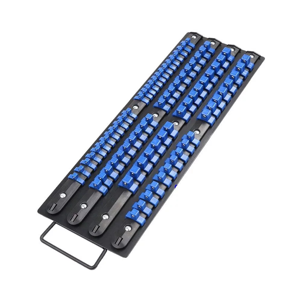 Storage Socket Sliding HEMOTON 80 Mountable Socket Holder Wrench Organize Industrial Rail Rack ABS