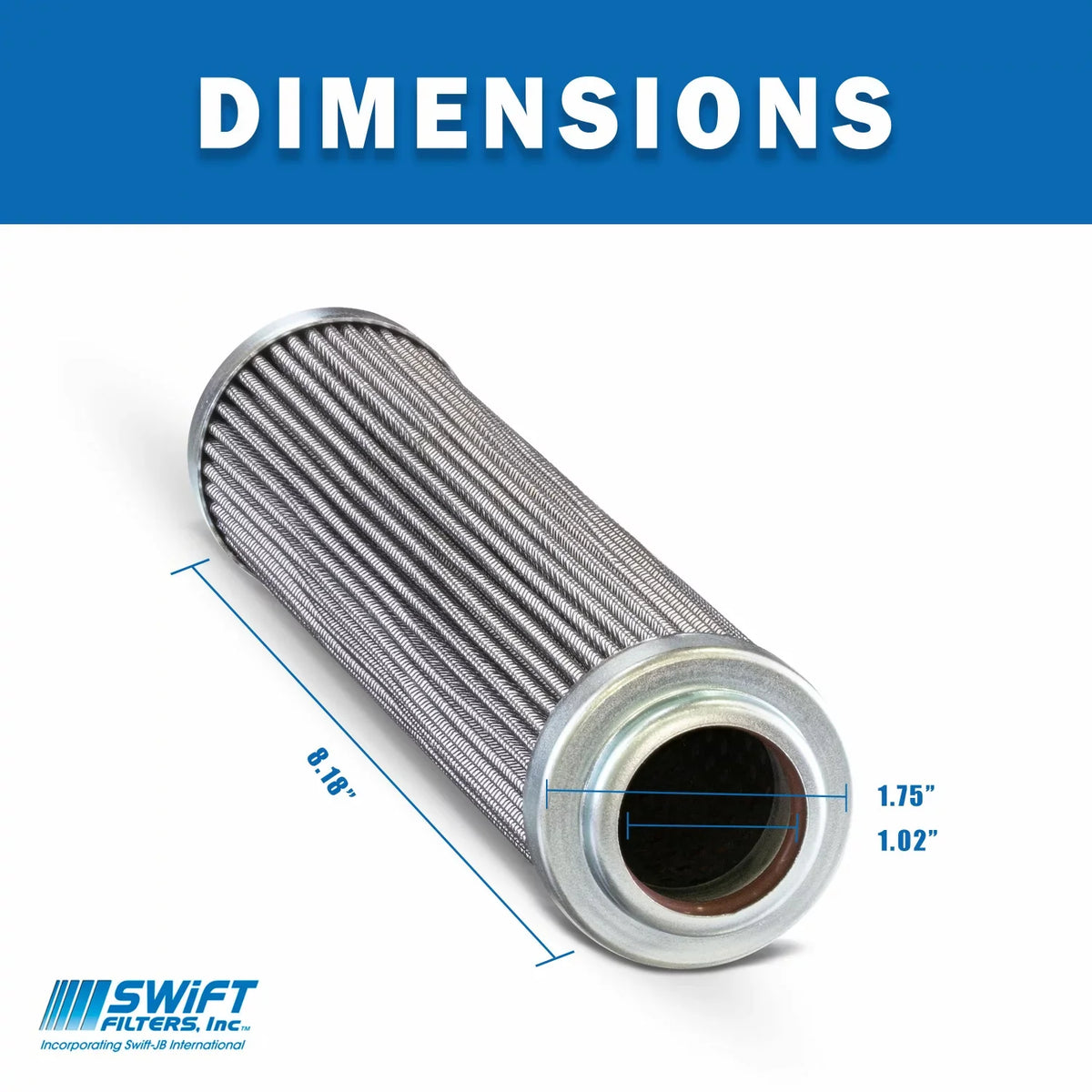 7861 Element Direct Filter Microglass NAPA Construction Cartridge 25 Interchange for Micron