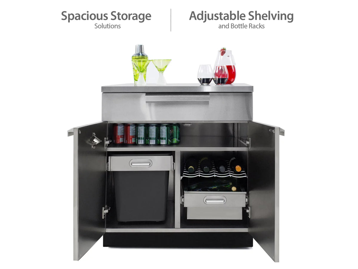 with Cabinet Kitchen Stainless Set Countertops in 5 Steel Piece Outdoor