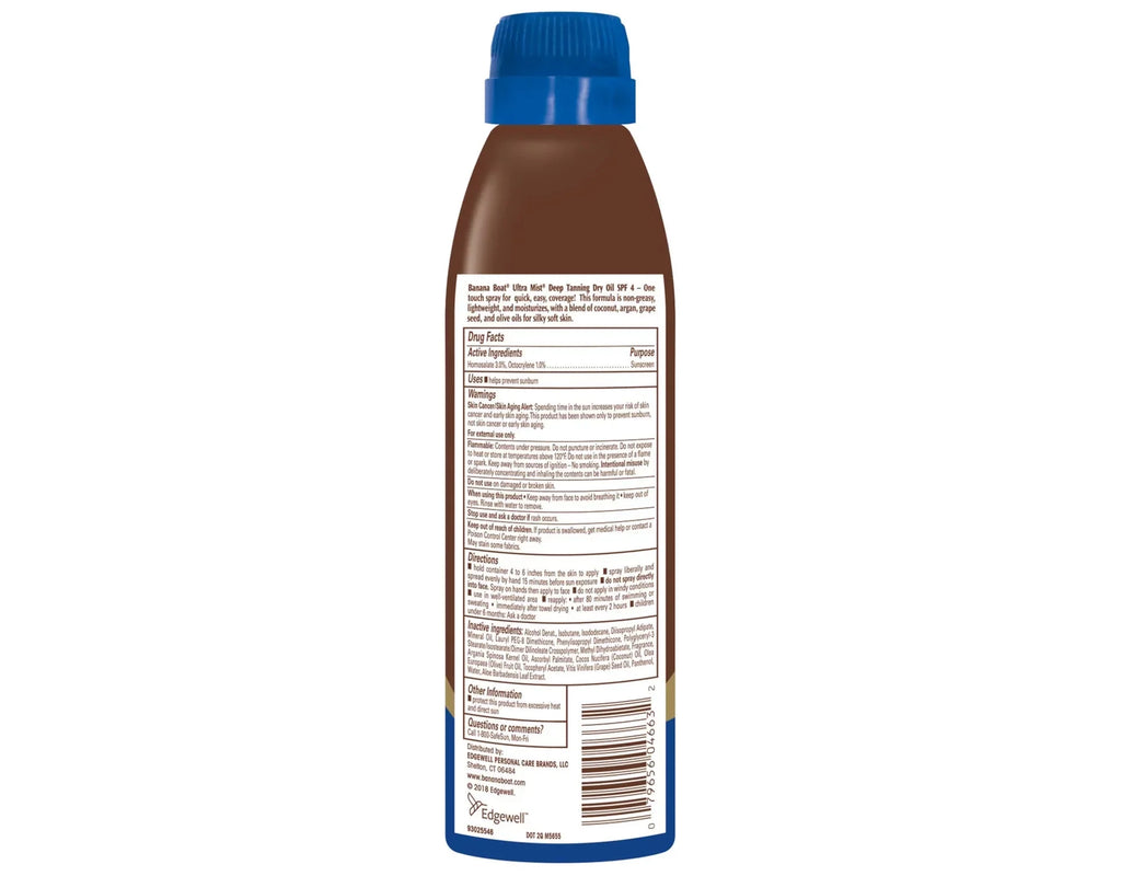 Dry Banana SPF 5) Tanning 4 of UltraMist Deep (Pack - Boat 6oz Oil -