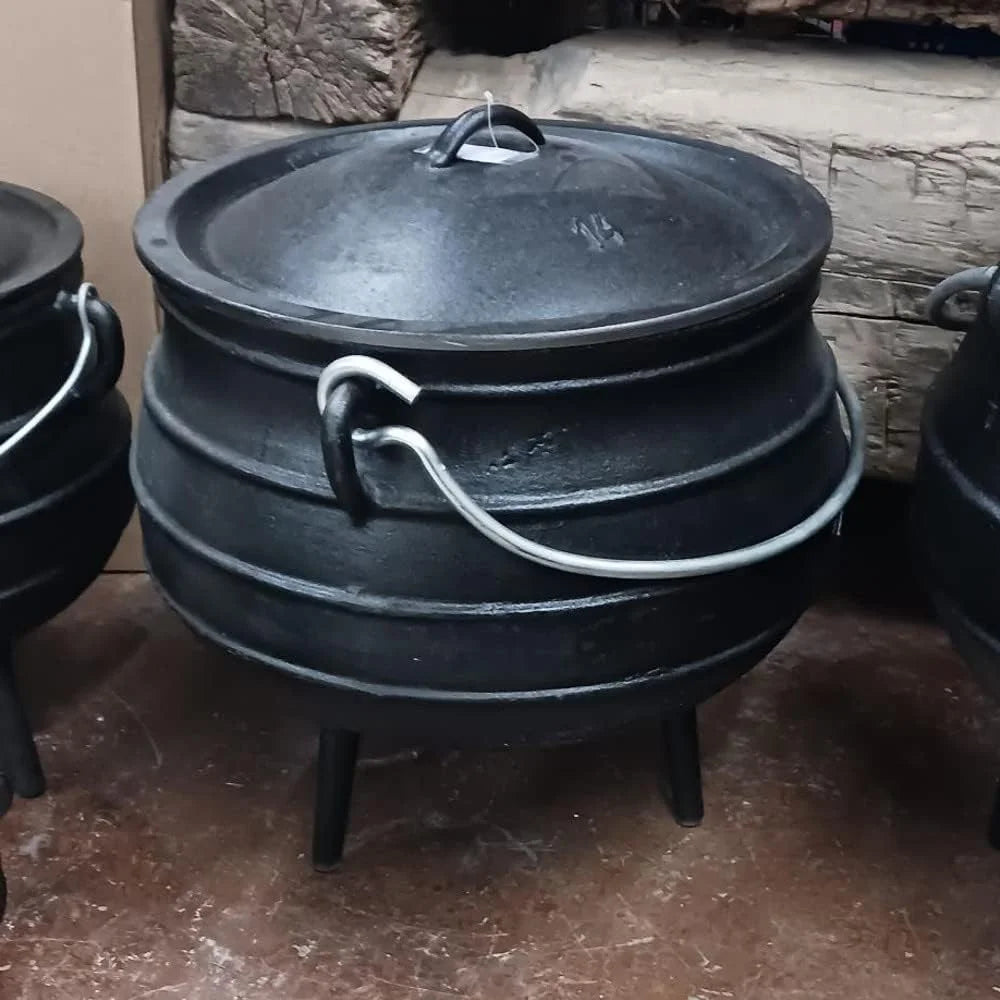 Dutch 16 With - Oven je Legs Campfire Gallon Inch, Iron And Kettle Cooking Cast 9 Lid, 3