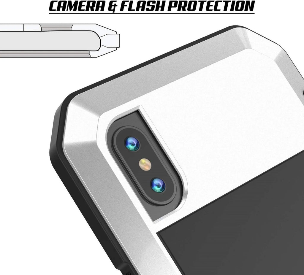 and Military iPhone Protection, Shockproof Resistant Travel 5s Heavy Rugged Duty Glass Aluminum Grade Outdoor Gorilla (Silver) Case Metal Scratch