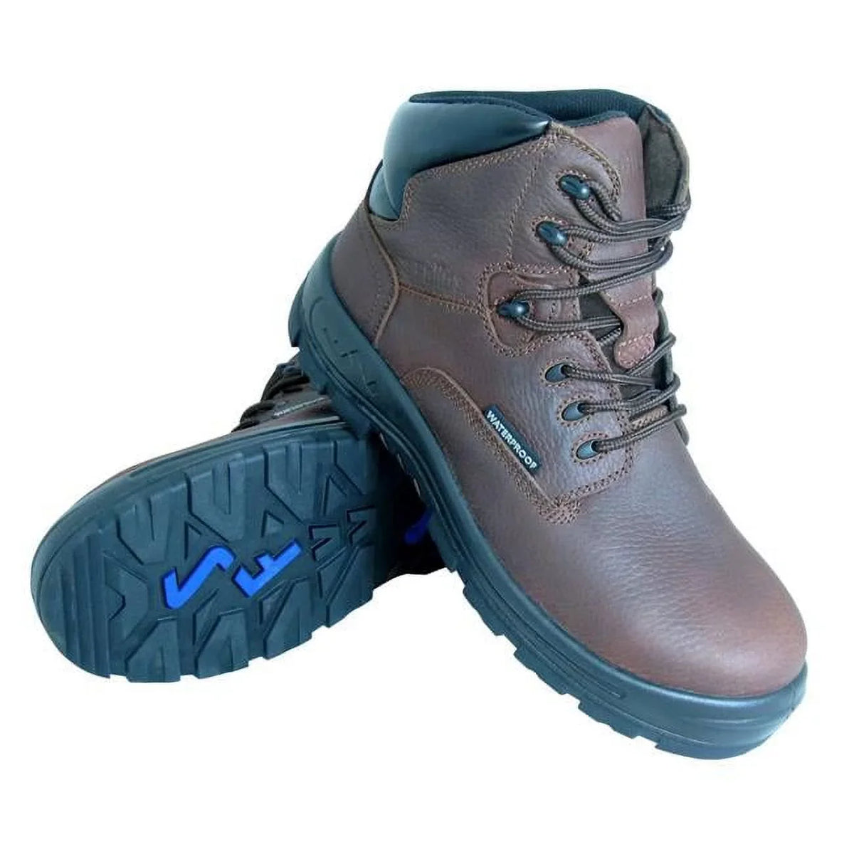 in. Brown Boot Hiker 9.5 6 - Poseidon Toe Comp Work Waterproof Men's Size