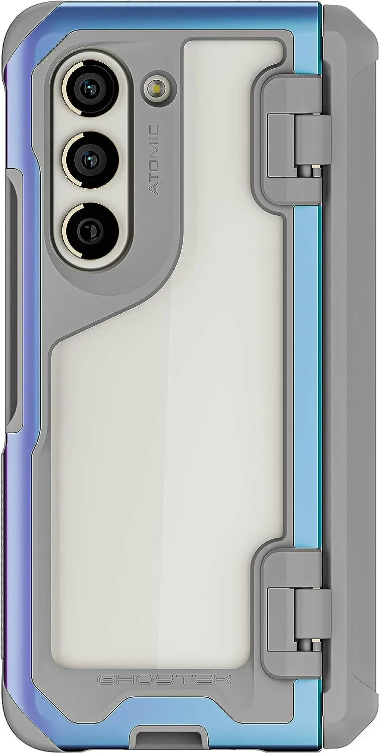 Cover Slim Z Ghostek Metal Atomic (Prismatic) Fold Clear Galaxy Case Aluminum Samsung 5 Phone