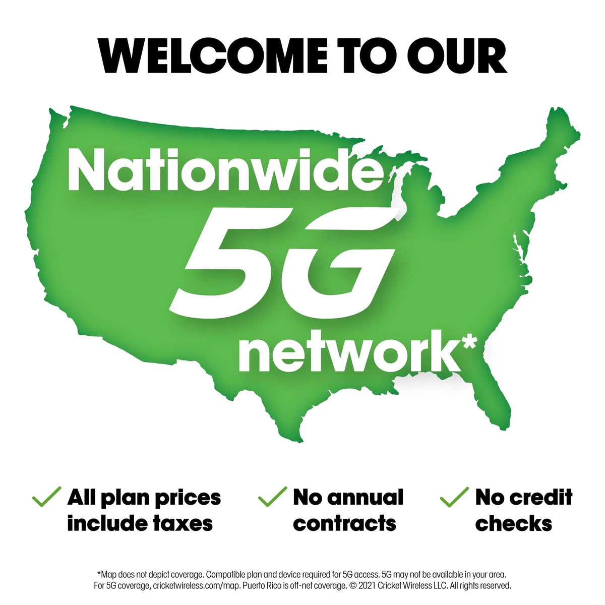 Rainforest Green 32GB, - Smartphone Prepaid Cricket Wireless Splendor,