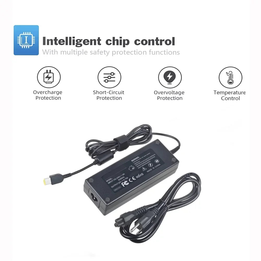 135W Supply AC for Lenovo Charger Power ADL135NLC3A CJP-Geek Y50-70AS-ISE Adapter Cord