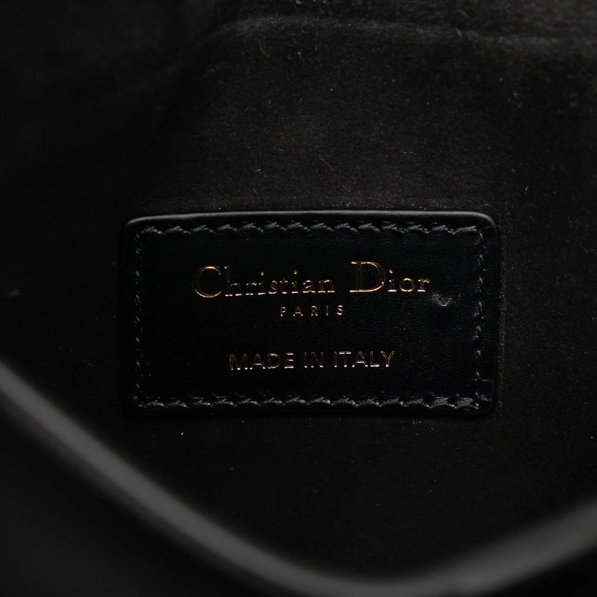 Black Pre-Owned Belt Authenticated Saddle Bag Dior Calf Unisex (Good) Leather