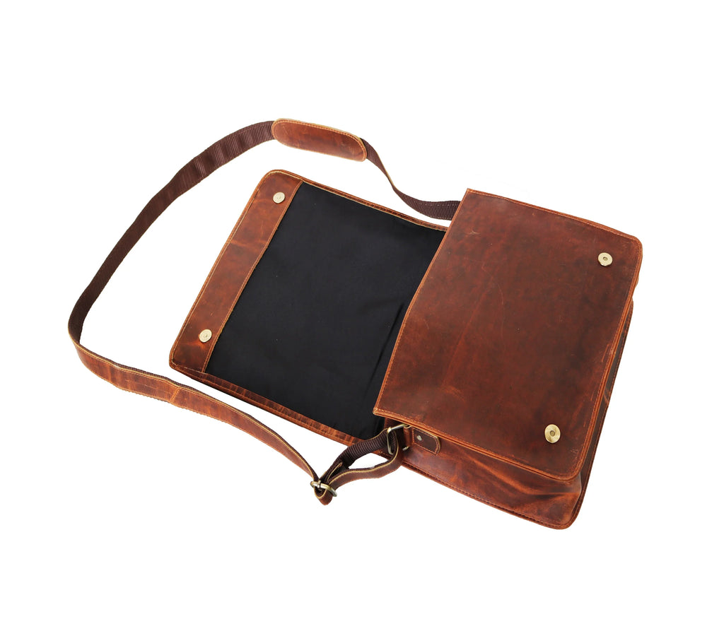 briefcase office men satchel bag shoulder MacBook bag iPad Handmade distressed for Leather bag gift for