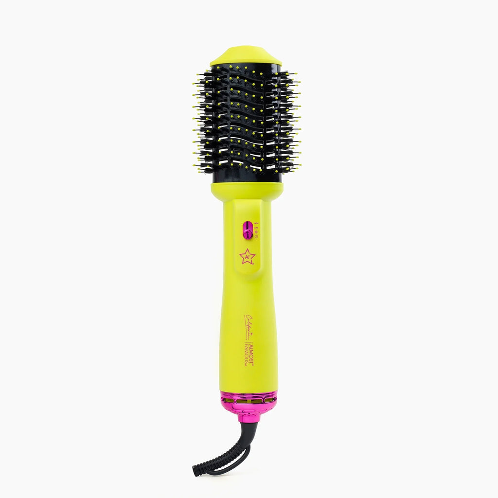 Ion, Volumizing 1 Settings, Round Yellow Temp Tool Styler, in 4 Blowout California Brush, & 3 Professional Anti-Frizz Collection, Quality Brush, Dryer Hair Salon Hot Negative
