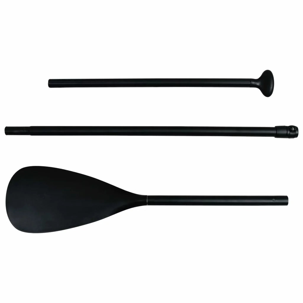 Inflatable White Paddleboard and Set Black Walmeck