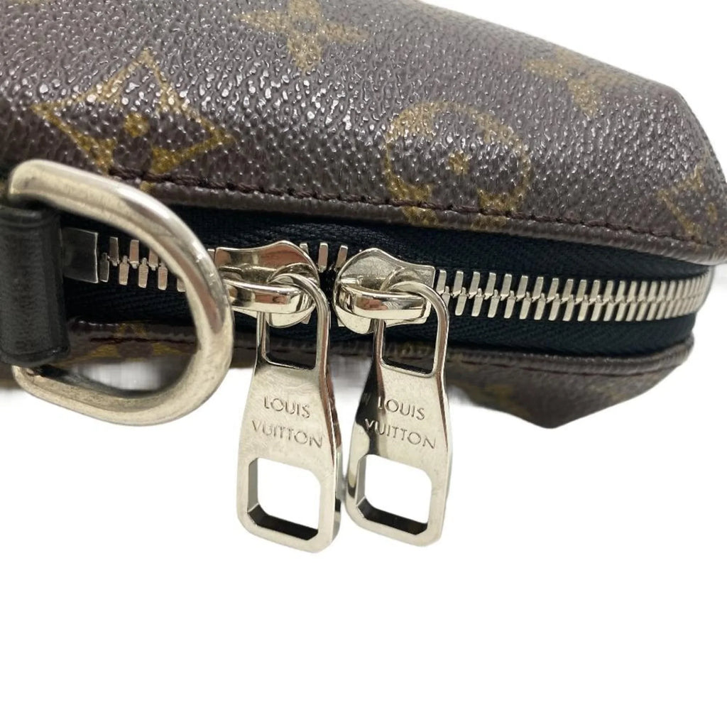 Porte M40868 Brown Pre-Owned Men's Z0006266 (Fair) LOUIS Bag Monogram Document Jour VUITTON