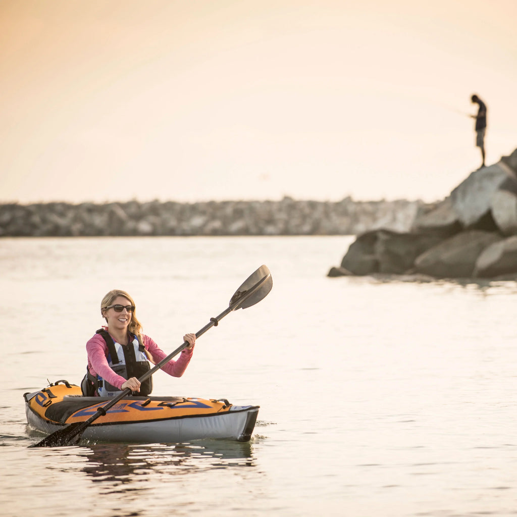 Advanced - Elements - Orange Inflatable Sports - Kayak with AdvancedFrame® 10 Pump ft