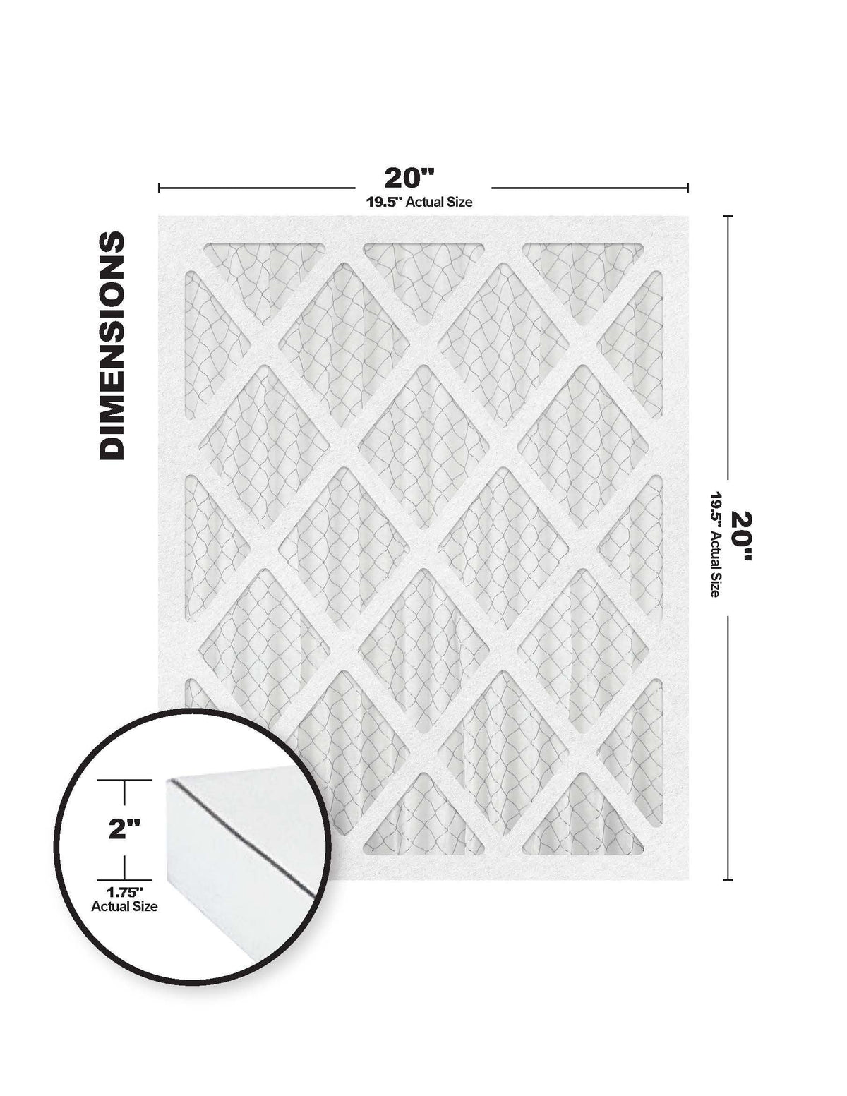 Filter Gold Pack) Accumulair (4 MERV 20x20x2 Air 8