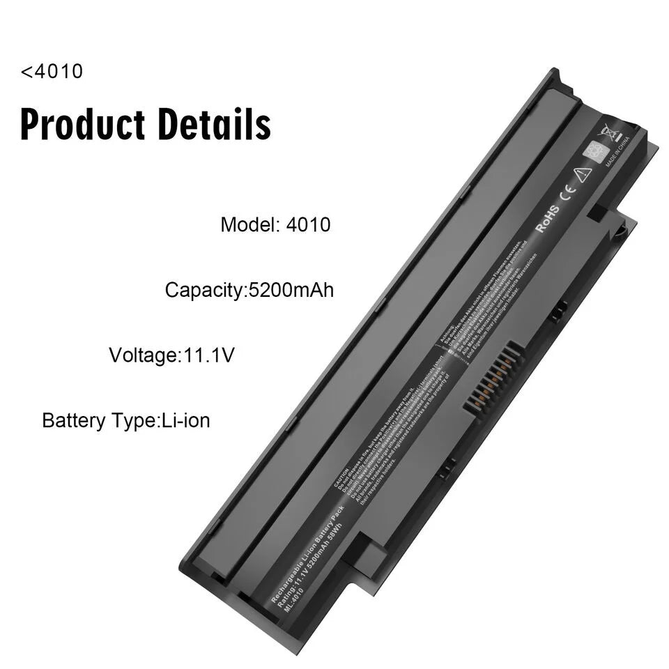 N7110 N5010 J1KND Battery N7010 Inspiron Compatible N5030 Dell N5040 For N5050