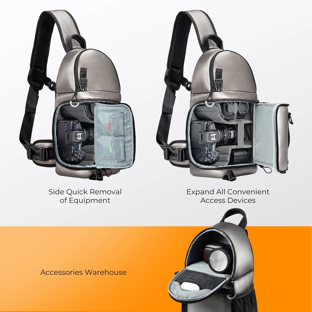 Camera Removable Waterproof Camera With Bag,Dslr/slr/mirrorless K Camera With F Dividers Camera K&F And F Single Features Case CONCEPT Case Dslr/slr/mirrorless Waterproof Waterproof Shoulder