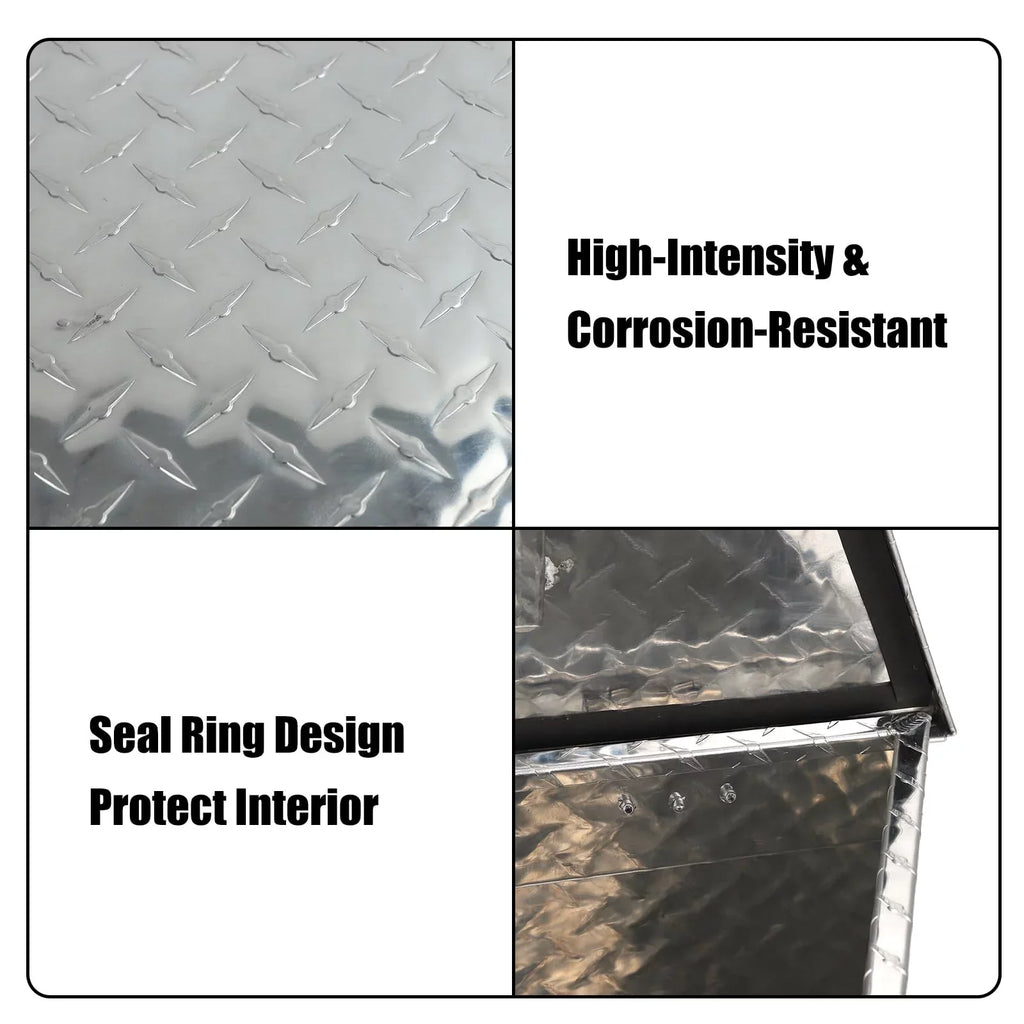 Lock Duty x for with Keys and Storage on Inches Tongue Heavy Box Plate Tool Trailer, Confote Your Silver,39 Diamond Secure 16.5 Aluminum Trailer x 12