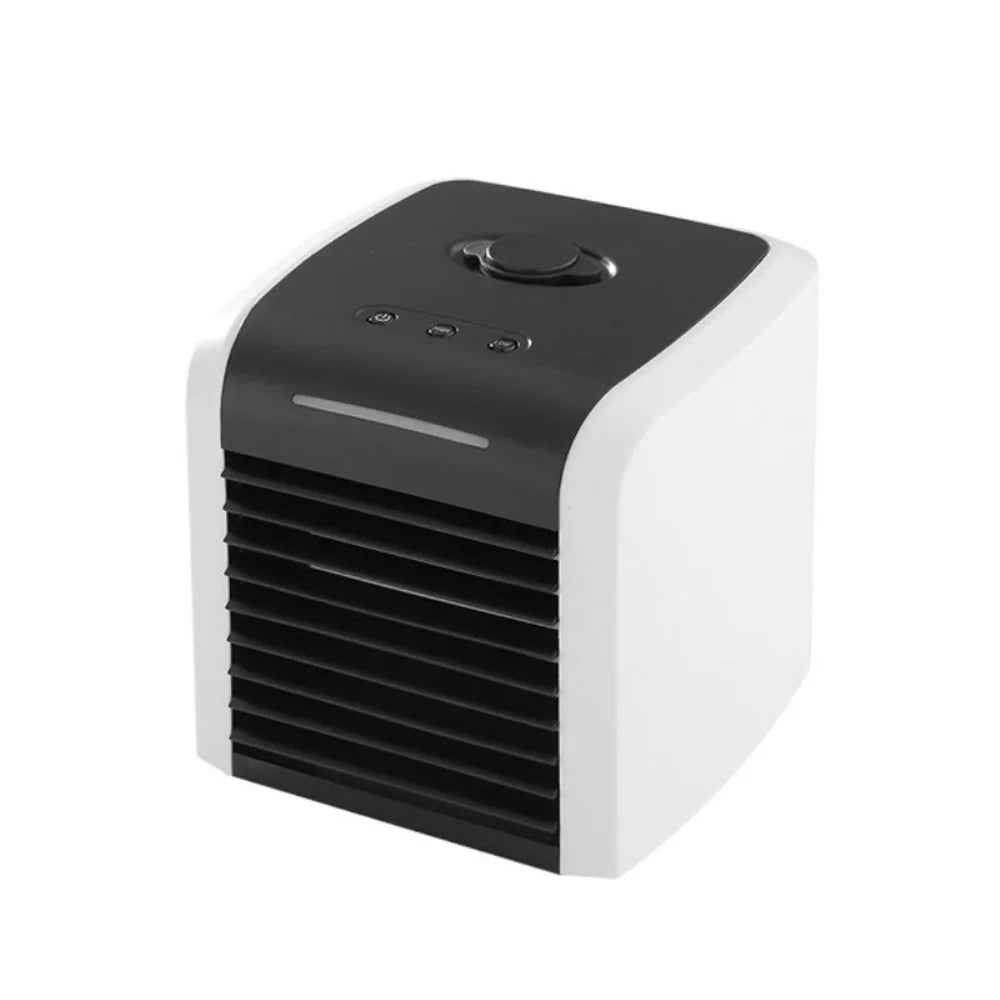 Cooler, Air with USB Quiet Room Personal Portable Mini Evaporative Home Rechargeable Conditioner, 2 Fan, Desk Air Office for Fan Speeds