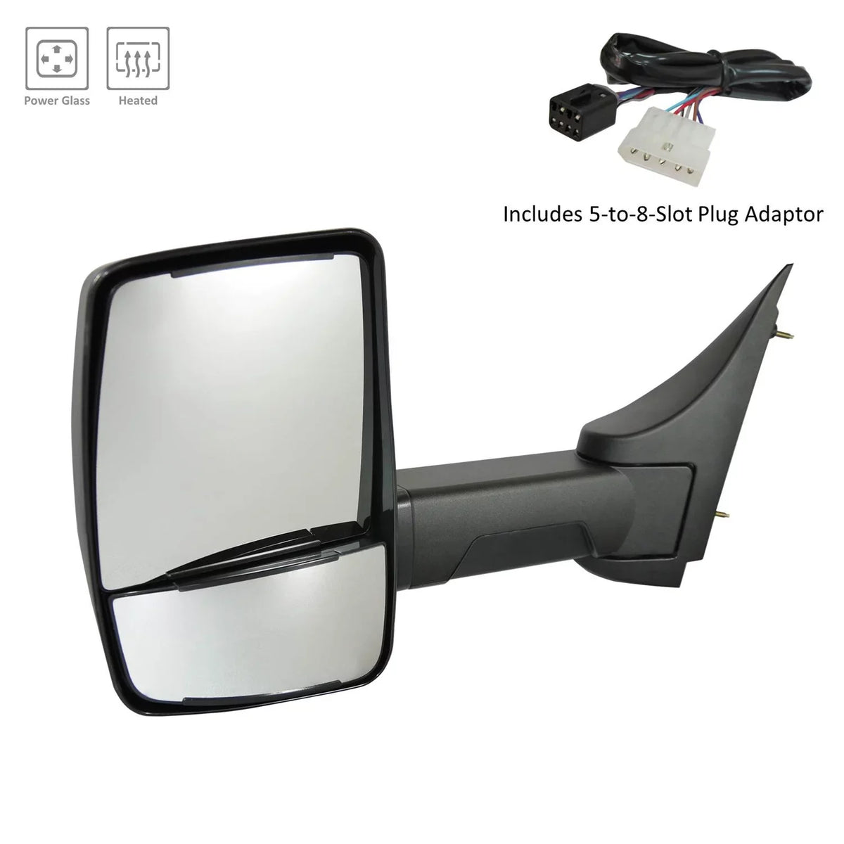 KAI Standard Driver 2003-2020 New Door Side Fits Chevrolet Replacement Van Mirror, Express