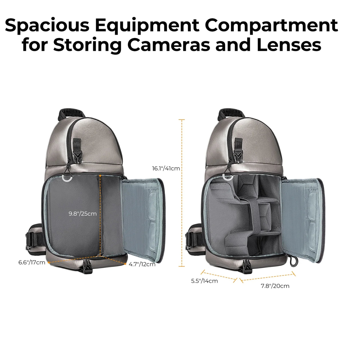 Camera Removable Waterproof Camera With Bag,Dslr/slr/mirrorless K Camera With F Dividers Camera K&F And F Single Features Case CONCEPT Case Dslr/slr/mirrorless Waterproof Waterproof Shoulder