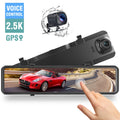 for Assist, 10" Camera, Backup Full Mirror Waterproof Loop and Dash Rear Rear Front Mirror Car, Touch View Reverse 1080P Recording, Dual G-Sensor Camera Camera, Screen, 2.5K TOGUARD Parking Dash Cam