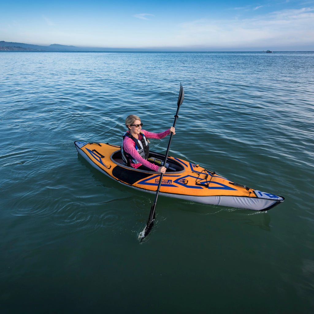 Advanced - Elements - Orange Inflatable Sports - Kayak with AdvancedFrame® 10 Pump ft
