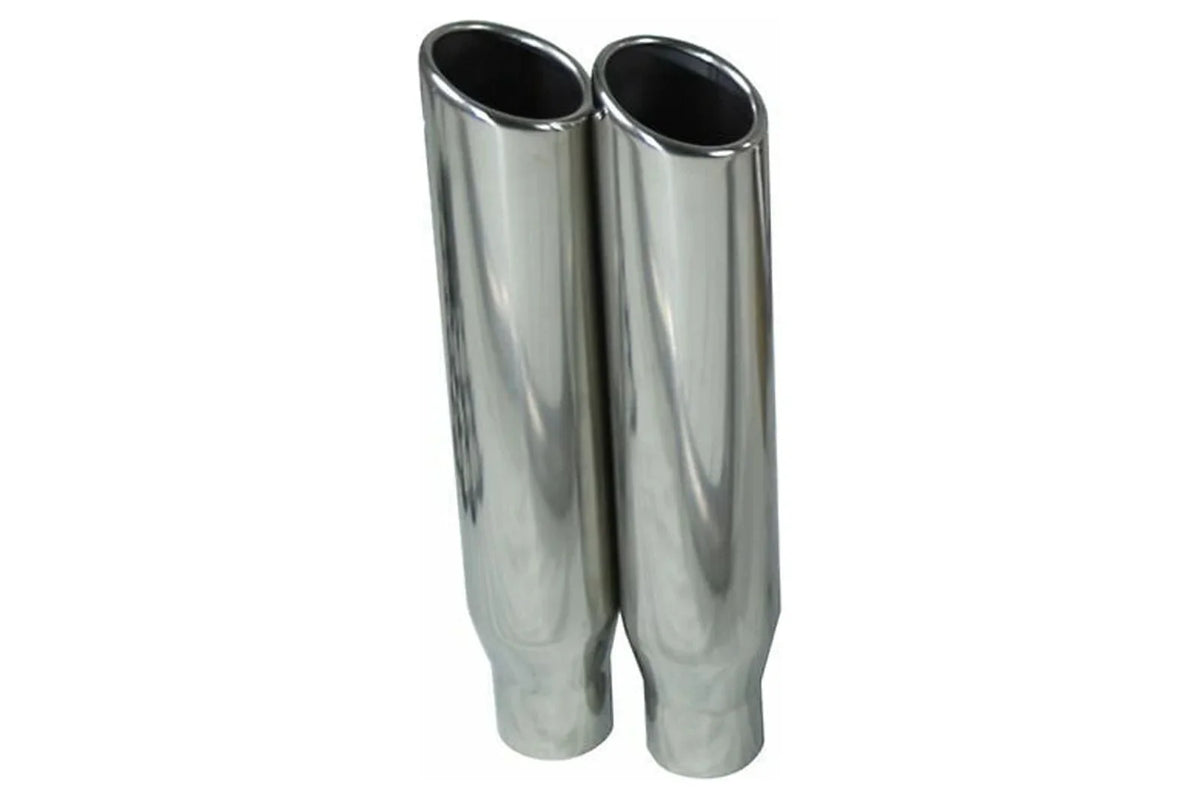 Dual Body Exhaust Exit Flowmaster Kit 44 Car Mopar RC Super 62-74 B Rear 2.5"