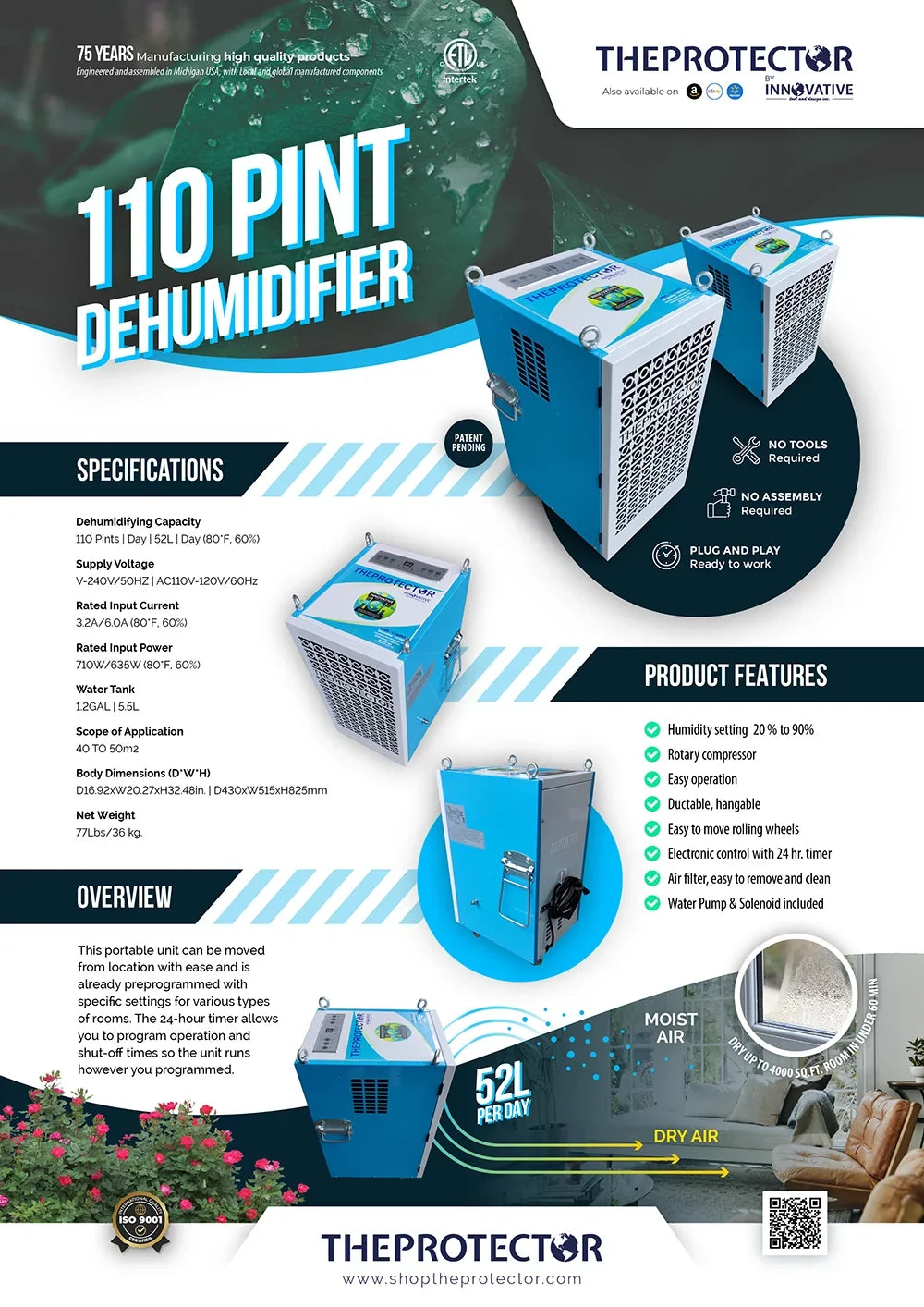 110 Commercial & Dehumidifier, dehumidifier Pint Dehumidifier, Industrial