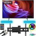 Cables Motion KD50X85K Reactive TV Mount, Monster Full Smart Sony Sound Monster TV with Strip Light Home Bundle 4K - 50" Theater HDMI & Package X85K Google Cables, Setup LED with RGB HDR