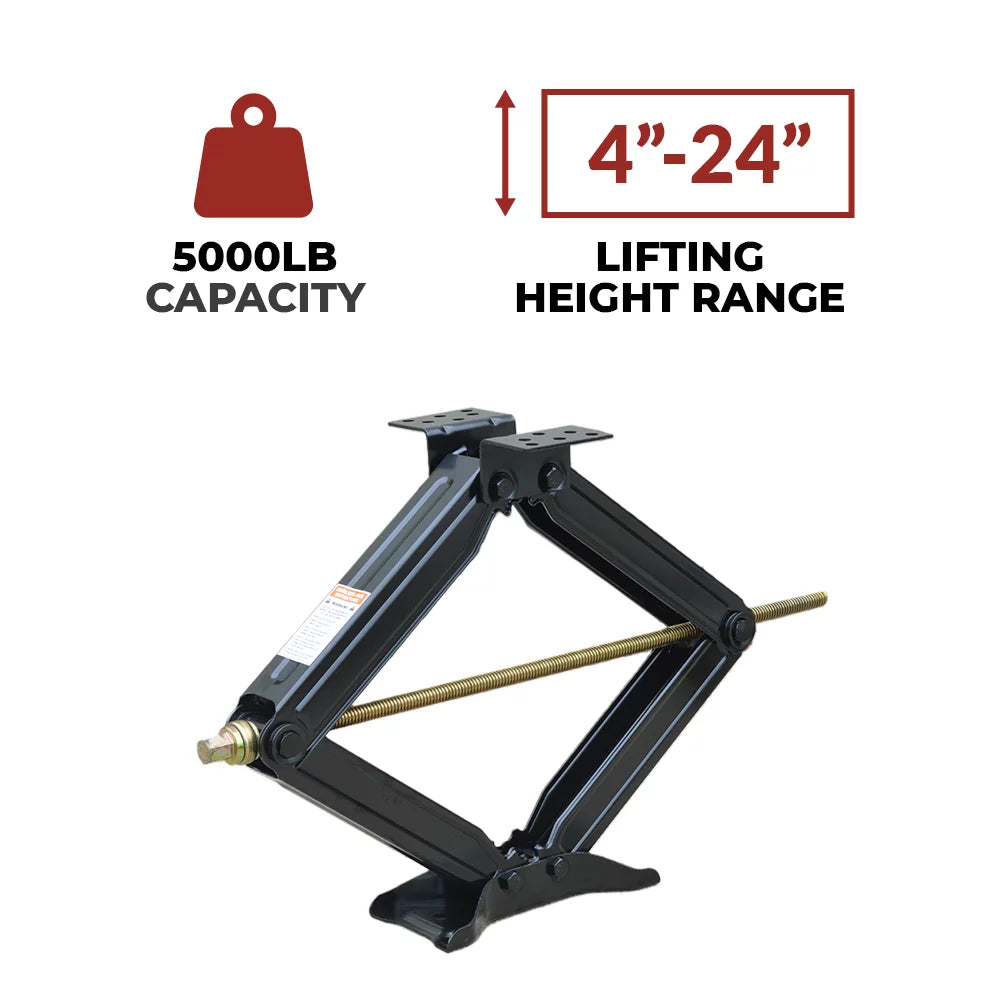 24" BJ-5000MSJ24 | Trailers, More Scissor For & | | Bastion Campers 5000lb Stabilizing Distribution Jacks New 4-24” Adjustable Height Great | Two Capacity