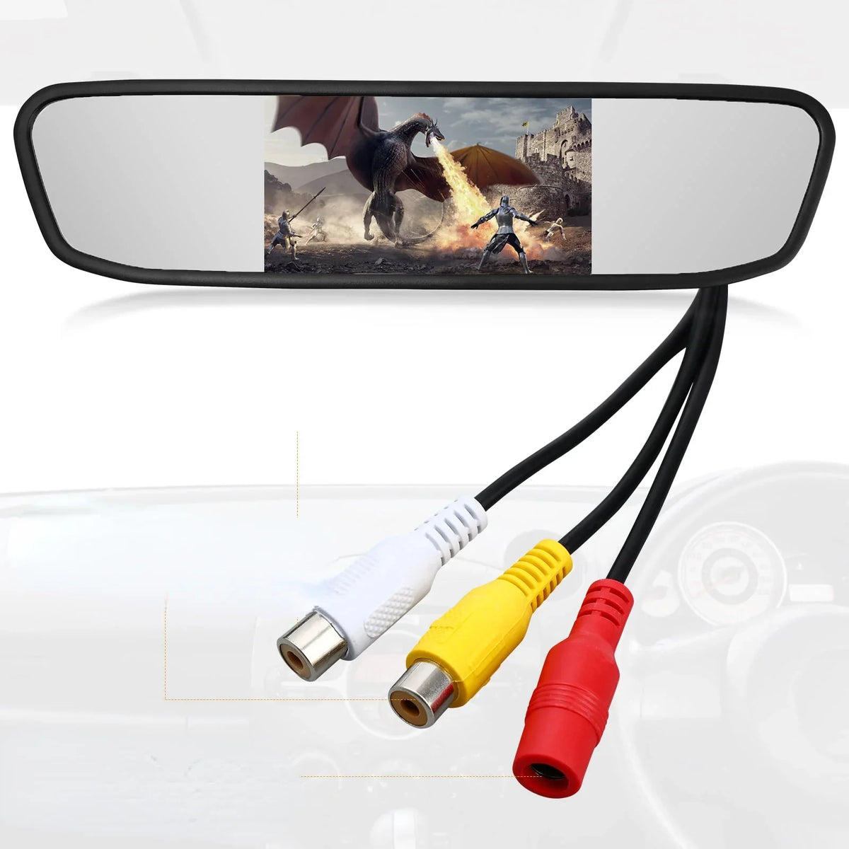 System Camera Camera Camera Driving Cam Car Vision Vehicles Parking Mirror 4.3" View Rear Cheefull Reverse Backup Night