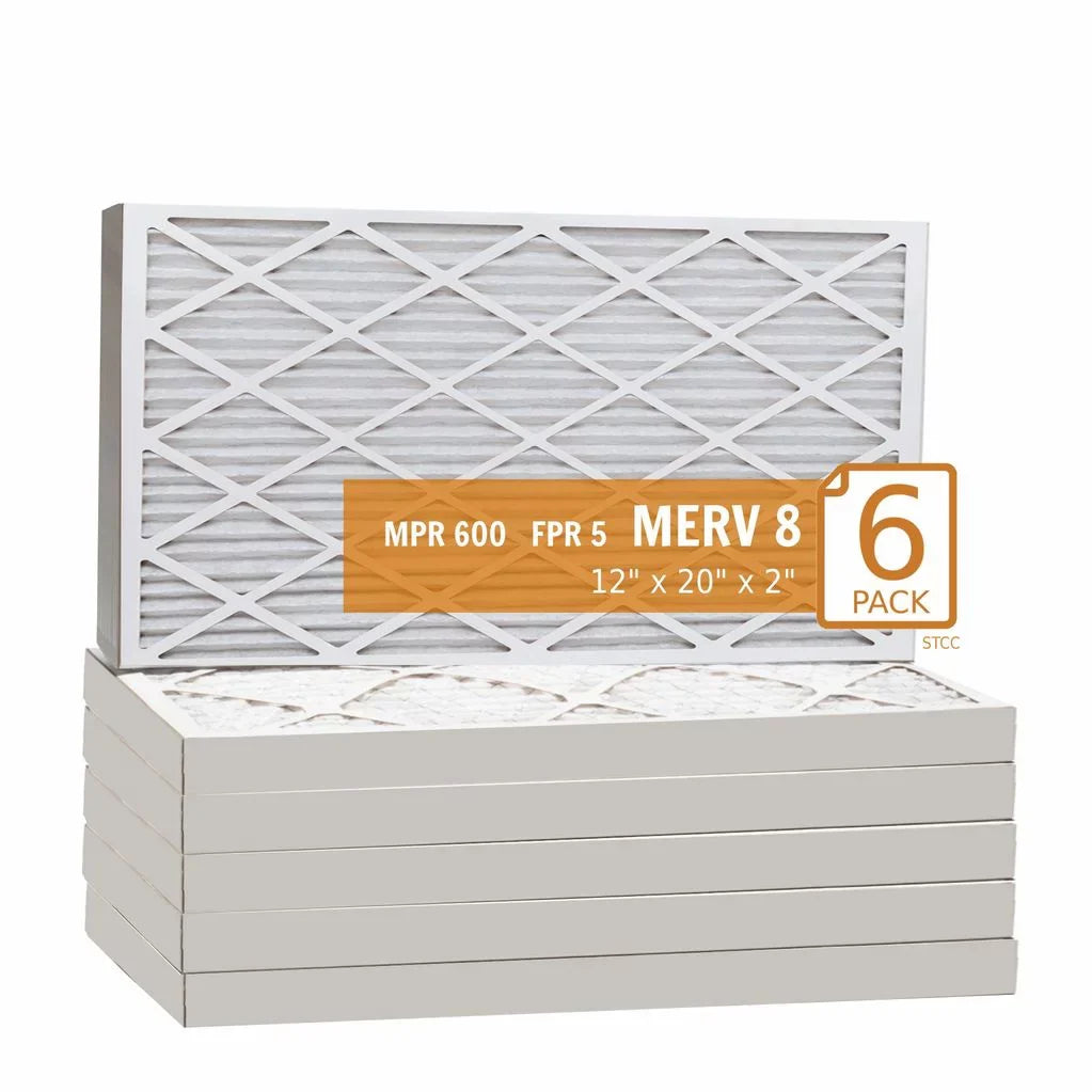 Purolator Air Filter Pleat (6 Pack) 8 - MERV Key 12x20x2