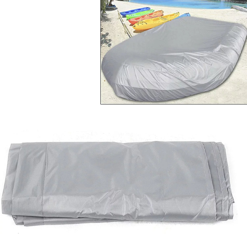 Inflatable Cover Waterproof Dustproof Dinghy Boat Silver Durable Cover Boat Grey