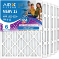 Pleated AIRX - 13 & Filter by Conditioner 6 AIR. Made CLEAN USA to FPR WICKED 20x25x2 MPR Furnace Filters 2200 AC Air 9 1500 FILTERS 20x25x2 MERV Premium Comparable Pack Filter Electrostatic Air HVAC