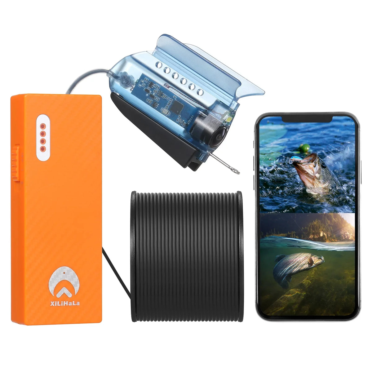Camera Finder Control, Kayak Fishing Ice APP Boat Lake Video Fishing Gofishup for with Fish 1080P Sea Live Underwater