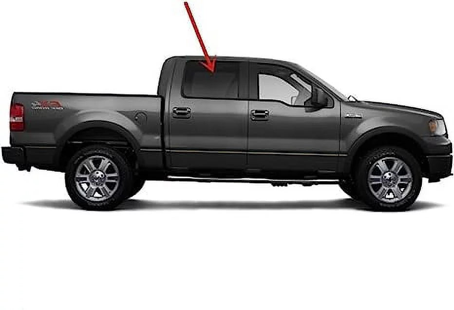 Door Window Compatible Door F150 Crew Pickup Side Glass Passenger Ford Door Right Models 2009-2014 4 Cab with Rear