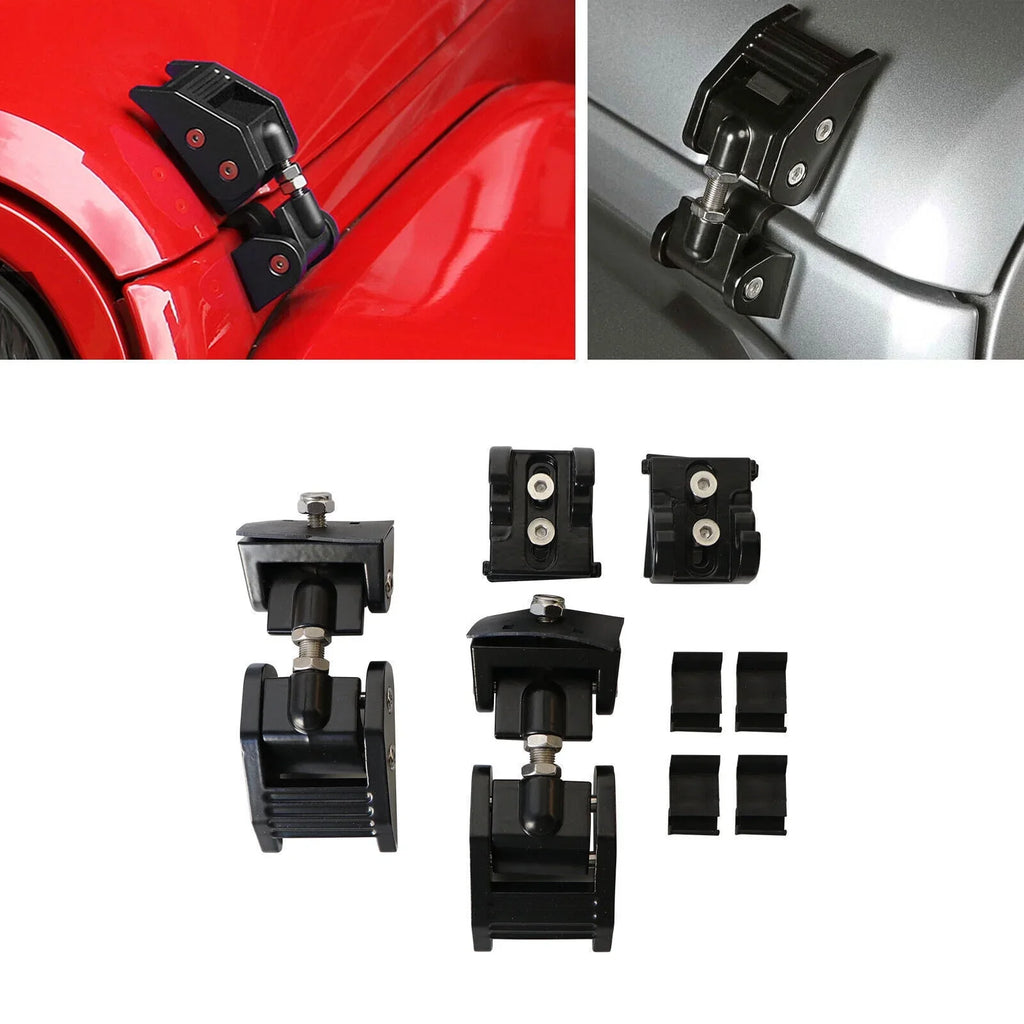 Latch for JahyElec Durable Catch Off-Road Black Adventures Hood JK Secure Wrangler Jeep 07-18 Lock - Your