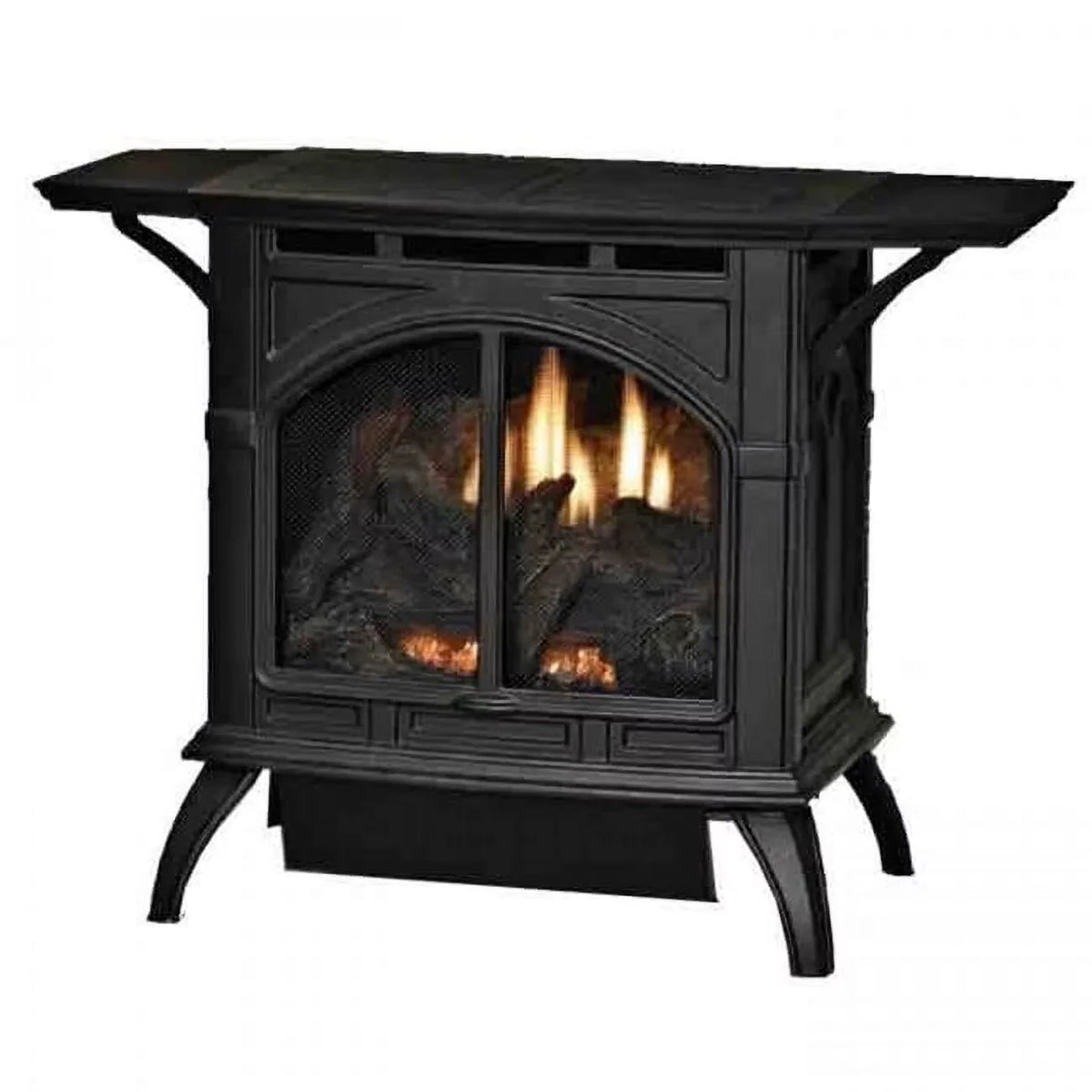 Set, Burner Natual BTU Pilot Black Intermittent Gas Contour 30000 Matte Log