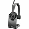 Wireless - Google Microsoft kHz 20 - Teams 4310 Over... Microsoft Charge Stand - USB-C 20 - Bluetooth - Assistant Teams - Poly Hz Certification Headset Certified - with 298.6 Siri, Voyager - Mono - ft