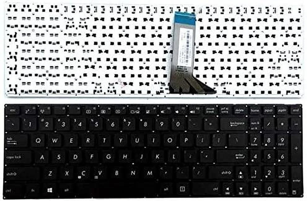 Black X551MAV X551MA English AEXJCU01110 0KNB0-610EUS00 X551M X551C Laptop US X551M-RCLN06 X551A X551MA-RCLN03 for Replacement Frame) Keyboard New (Without F551C ASUS F551M X551CA MP-13K93US-9202