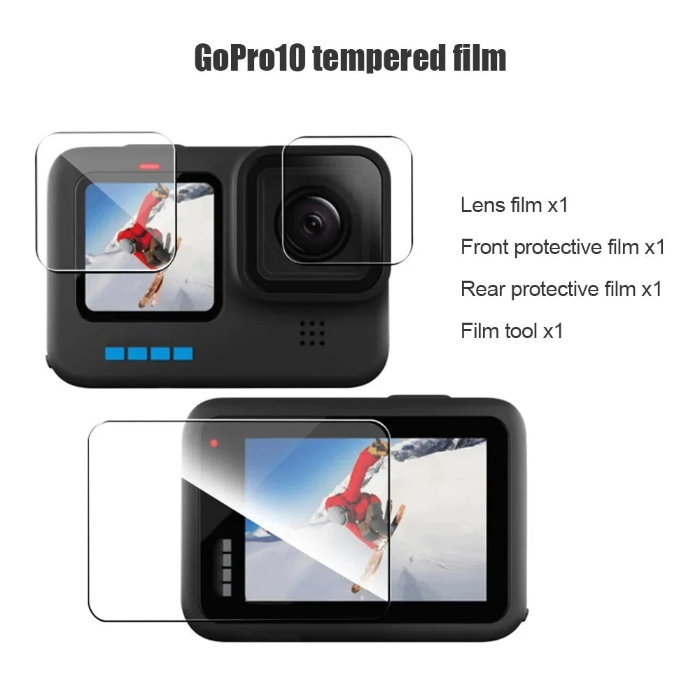 Plates 2pcs 3pcs suit,Plates Waterproof Tempered Compatible Kit + Tempered + case + Kit Waterproof Camera Waterproof + + 3pcs Kit Camera + Dazzduo Kit Camera Camera Filters 3pcs Waterproof +