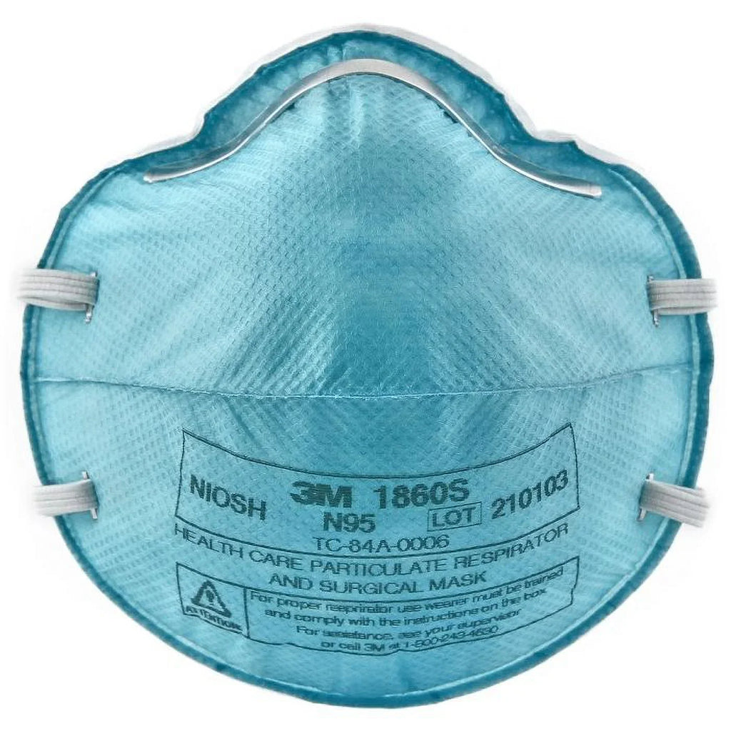 NIOSH Masks 3M 1860S Boxes Small 20 Respirators, N95 of 3 Particulate