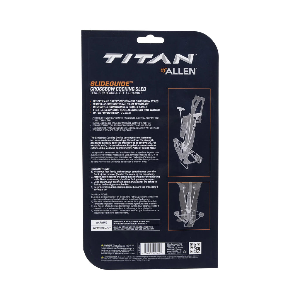 SlideGuide Black Crossbow Titan Sled,