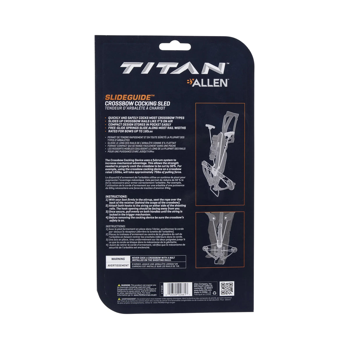 SlideGuide Black Crossbow Titan Sled,