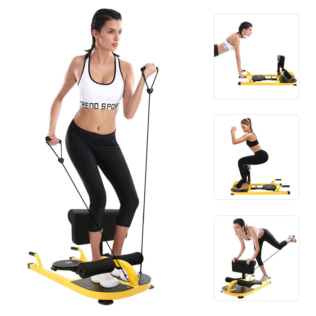 Sissy Squat Home Squat Machine Deep Ab Trainer Adjustable Gym Multifunctional