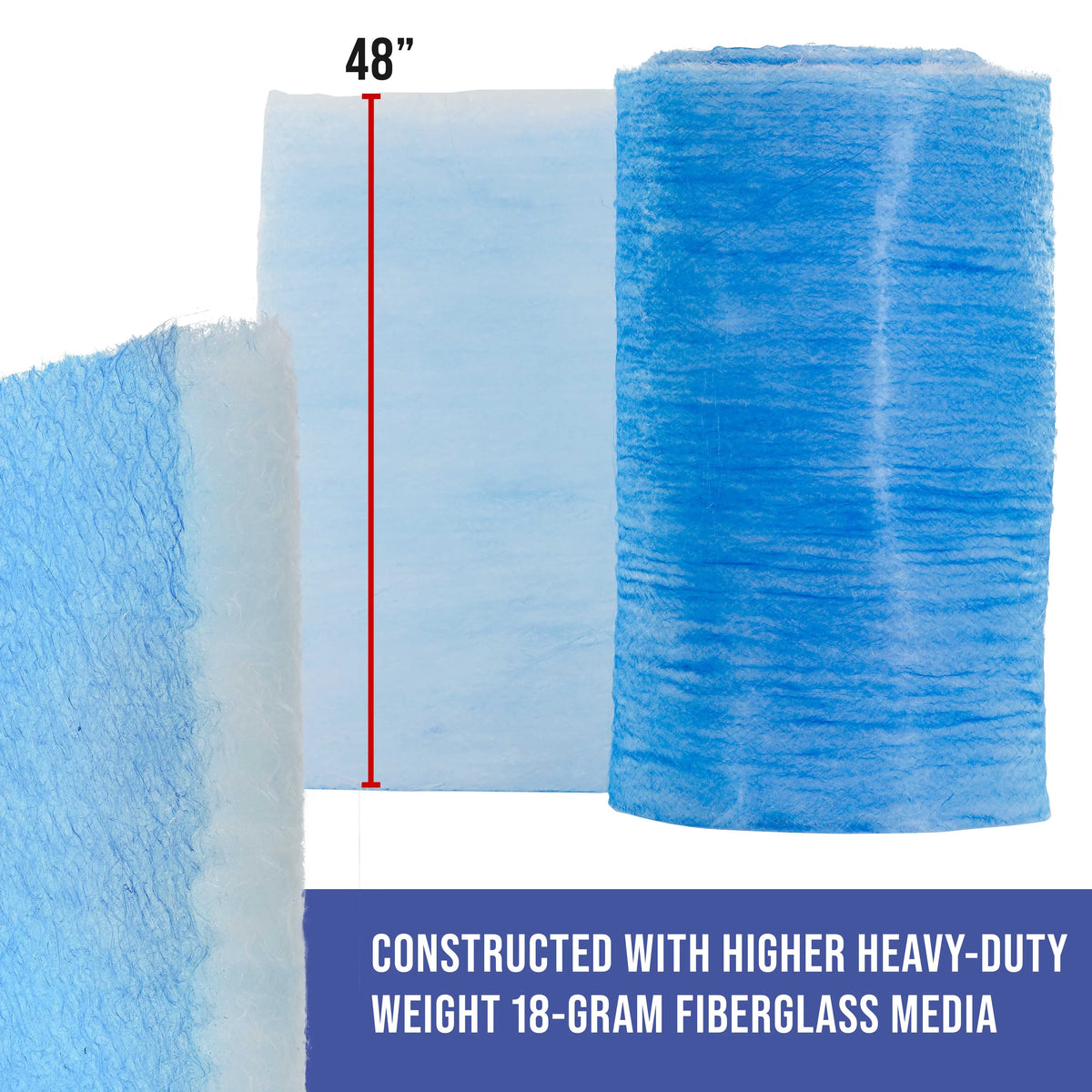 Master - Particles Exhaust Autobody - Auto 48" Refinish Filter x Arrestor 200' in Traps Booths Paint 18 Spray Booth Captures Paint Fiberglass Elite Premium Paint Gram Overspray Roll, Heavy-Duty
